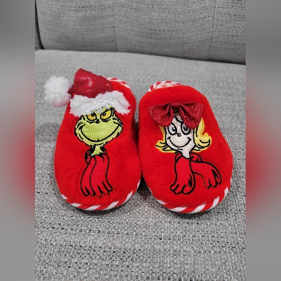 Kids grinch slippers size13/1 - Picture 1 of 8